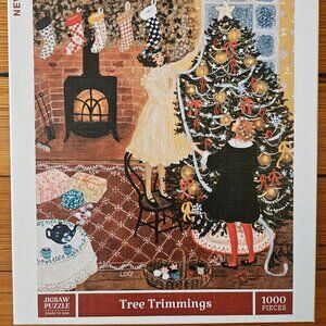 New York Puzzle Company Lore Pemberton 1000 Piece Puzzle Tree Trimming